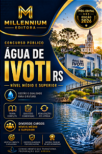 Apostila ÁGUA DE IVOTI RS 2026 Técnico Contábil