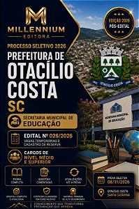 Apostila PREFEITURA DE OTACÍLIO COSTA SC 2026 Professor de Educação Especial