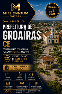 Apostila PREFEITURA DE GROAÍRAS CE 2026 Professor de Matemática