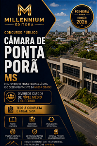 Apostila CÂMARA DE PONTA PORÃ MS 2026 Contador