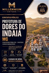 Apostila PREFEITURA DE DORES DO INDAIÁ MG 2026 Nutricionista - Educação