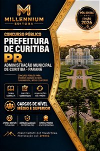 Apostila PREFEITURA DE CURITIBA PR 2026 Auditor Fiscal de Tributos Municipais