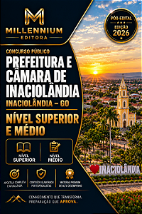 Apostila CÂMARA DE INACIOLÂNDIA GO 2026 Auxiliar Administrativo