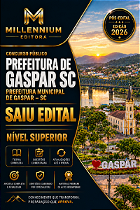 Apostila PREFEITURA DE GASPAR SC 2026 Assistente Educacional
