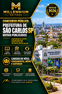 Apostila PREFEITURA DE SÃO CARLOS SP 2026 Médico Oftalmologista