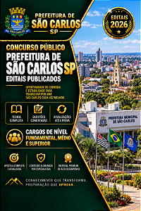 Apostila PREFEITURA DE SÃO CARLOS SP 2026 Médico Psiquiatra