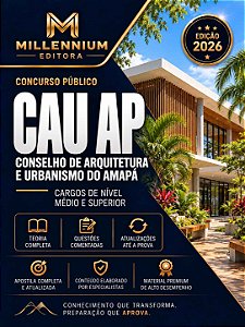 Apostila CAU AP 2026 Auxiliar de Fiscalização
