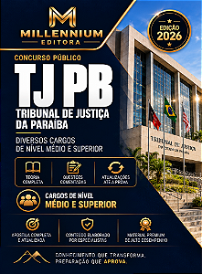 Apostila TJ PB 2026 Analista Judiciário - Ciência e Análise de Dados