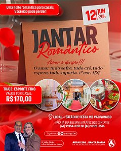 JANTAR ROMANTICO - AMAR É DECISÃO