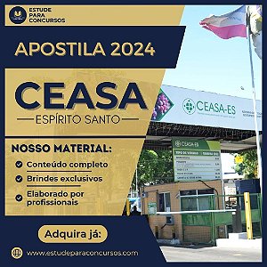 Apostila CEASA ES 2024 Auxiliar Administrativo