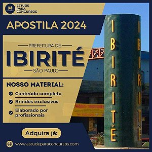 Apostila PREFEITURA DE IBIRITÉ MG 2024 Agente de Combate a Endemias