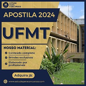 Apostila UFMT 2024 Técnico Desportivo