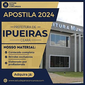 Apostila PREFEITURA DE IPUEIRAS CE 2024 Agente de Trânsito