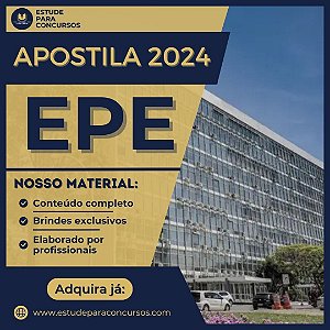 Apostila EPE 2024 Analista Meio Ambiente/Desenvolvimento Regional/Socioeconômica