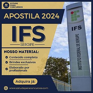 Apostila IFS SE 2024 Professor Letras Português