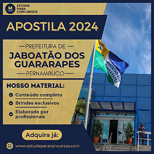 Apostila PREFEITURA DE JABOATÃO DOS GUARARAPES PE 2024 Farmacêutico Bioquímico