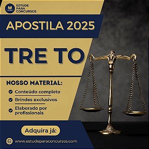 Apostila TRE TO 2025 Analista Judiciário Área Judiciária