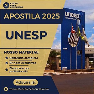 Apostila UNESP 2025 Assistente de Suporte Acadêmico II (Recursos Audiovisuais)