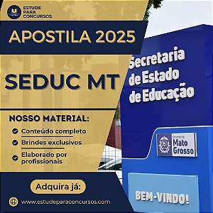 Apostila SEDUC MT 2025 Professor da Educação Básica Geografia