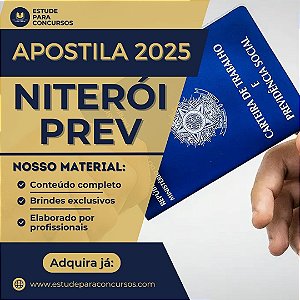 Apostila NITERÓI PREV 2025 Técnico Previdenciário
