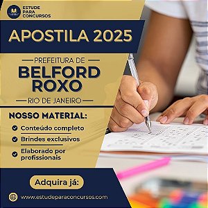 Apostila PREFEITURA DE BELFORD ROXO RJ 2025 Professor II Educação Infantil ao 5º Ano