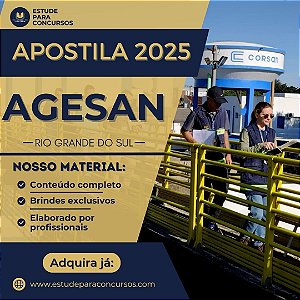 Apostila AGESAN RS 2025 Agente de Fiscalização