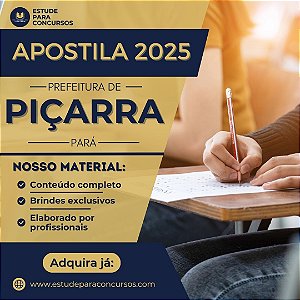 Apostila PREFEITURA DE PIÇARRA PA 2025 Enfermeiro