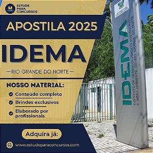Apostila IDEMA RN 2025 Fiscal Ambiental