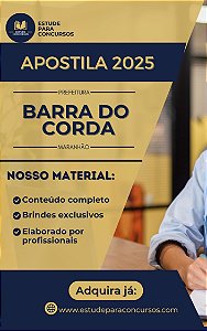 Apostila PREFEITURA DE BARRA DO CORDA MA 2025 Nutricionista