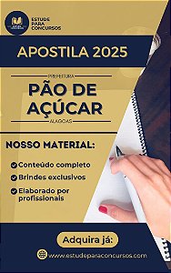 Apostila PREFEITURA DE PÃO DE AÇÚCAR AL 2025 Engenheiro Civil