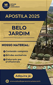 Apostila PREFEITURA DE BELO JARDIM PE 2025 Assistente Administrativo Educacional