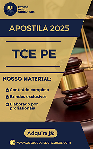 Apostila TCE PE 2025 Analista de Gestão Administração