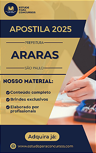 Apostila PREFEITURA DE ARARAS SP Inspetor de Alunos