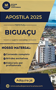 Apostila PREFEITURA DE BIGUAÇU SC 2025 Fiscal do PROCON