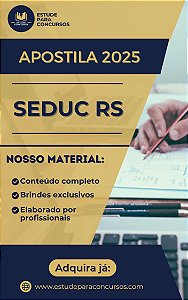 Apostila SEDUC RS 2025 Professor Matemática