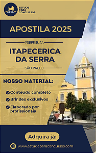 Apostila PREFEITURA DE ITAPECERICA DA SERRA SP 2025 Agente de Proteção de Defesa Civil
