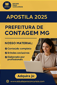 Apostila PREFEITURA DE CONTAGEM MG 2025 Analista de Sistemas