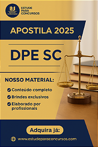 Apostila DPE SC 2025 Analista Jurídico