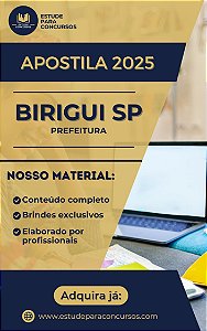 Apostila PREFEITURA DE BIRIGUI SP 2025 Supervisor de Ensino