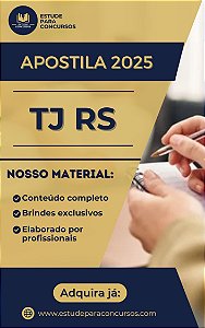 Apostila TJ RS 2025 Técnico do Poder Judiciário Administrativa Judiciária