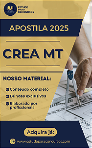 Apostila CREA MT 2025 Assistente Administrativo