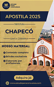 Apostila PREFEITURA DE CHAPECÓ SC 2025 Professor de Língua Portuguesa