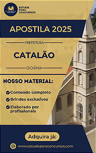 Apostila PREFEITURA DE CATALÃO GO 2025 Eletricista de Saneamento Básico