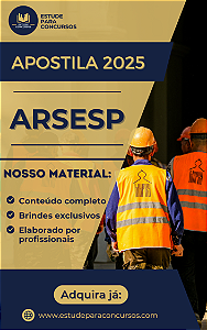 Apostila ARSESP 2025 Especialista Saneamento Básico