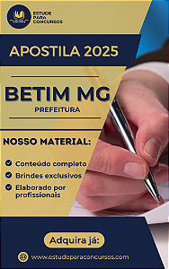 Apostila PREFEITURA DE BETIM MG 2025 Professor PII Ciências