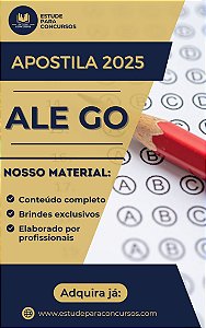 Apostila ALEGO 2025 Analista de Controle Interno em Finanças e Controle