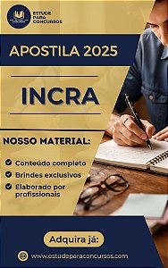 Apostila INCRA 2026 Ciências Sociais