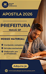 Apostila PREFEITURA DE MAUÁ SP 2026 Agente de Trânsito e Transporte