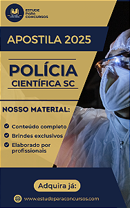 Apostila Polícia Científica SC 2026 Perito Criminal Odontologia