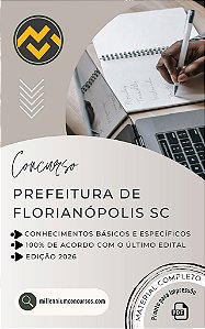 Apostila PREFEITURA DE FLORIANÓPOLIS SC 2026 Engenheiro de Mobilidade